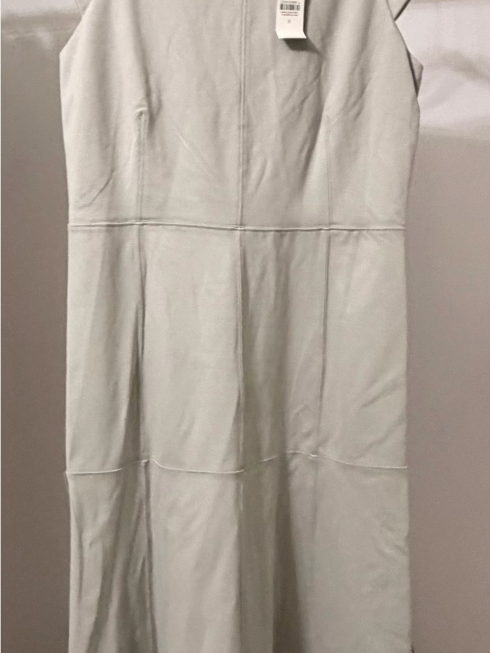 Ann Taylor Light Gray Sleeveless Panel Dress